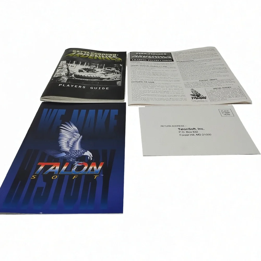 Vintage 1995 TalonSoft Battleground: Ardennes Battle of the Bulge PC CD-ROM